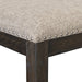 Rustic Brown Finish Set of 2 Chair Oak Veneer Fabric Upholstered Back and Seat - DTYStore