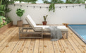 Outdoor Lounge Chairs Set of 2, 5-Position Chaise Lounge Outdoor, Patio Chaise Lounge with Cushion & Adjustable Backrest, Pool Lounge Chairs Set of 2 for Backyard, Deck, and Lawn, Gray - DTYStore