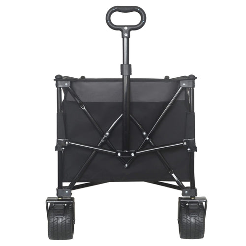 51-inch Extended Heavy-Duty Foldable Utility Wagon - 480lbs Capacity, Patented Ultra-Stable Frame, 1:6 Space-Saving Fold & 7' All-Terrain Wheels, No Assembly Needed, Black- Gray - Image 12