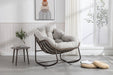 Outdoor Rattan Rocking Chair,Padded Cushion Rocker Recliner Chair Outdoor for Front Porch, Living Room, Patio, Garden, Beige - DTYStore