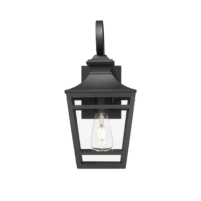 Large Outdoor Wall Lights for House, 16.5inch Exterior Lighting Fixtures Wall Mount Outdoor Porch Lights Waterproof Black Outdoor Sconce Lights with Clear Glass for Patio Hallway Garage (1 pack) - DTYStore