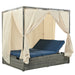 U_Style Adjustable Sun Bed With Curtain,High Comfort,With 3 Colors - DTYStore
