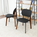 Kelsey Black Leather Dining Chair (Set Of 2) - DTYStore