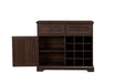 Farmhouse Buffet Cabinet with Storage Sideboard with 2 Drawers, Wine Bar Cabinet with Removable Wine Racks Storage Shelves, Liquor Coffee Bar Cupboard for Kitchen, Dining Room, Espresso L39.37''*W15.7 - DTYStore