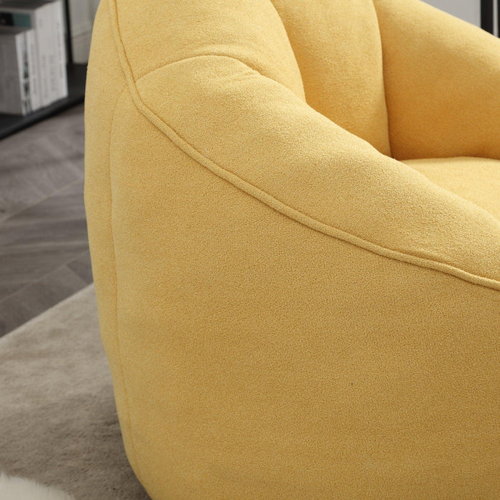 Bedding Bean Bag Sofa Chair High Pressure Foam Bean Bag Chair Adult Material with Padded Foam Padding Compressed Bean Bag With Footrest - DTYStore