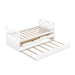 Multi-Functional Daybed with Drawers and Trundle, White - DTYStore