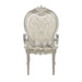 Bently Fabric & Champagne Finish Arm Chair (Set of 2) - DTYStore