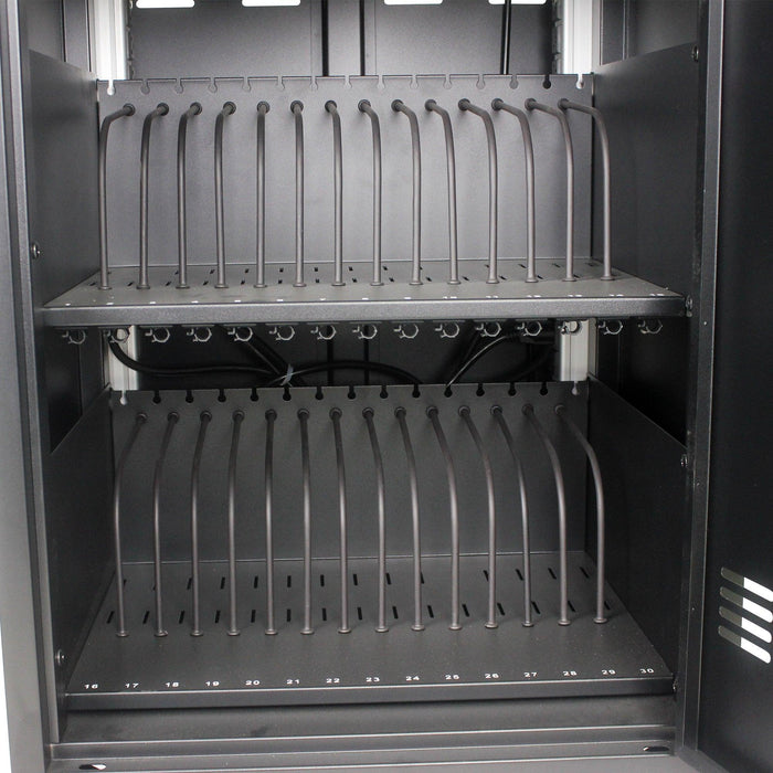 Mobile Charging Cart and Cabinet for Tablets Laptops 35-Device (B30PLUS) - DTYStore