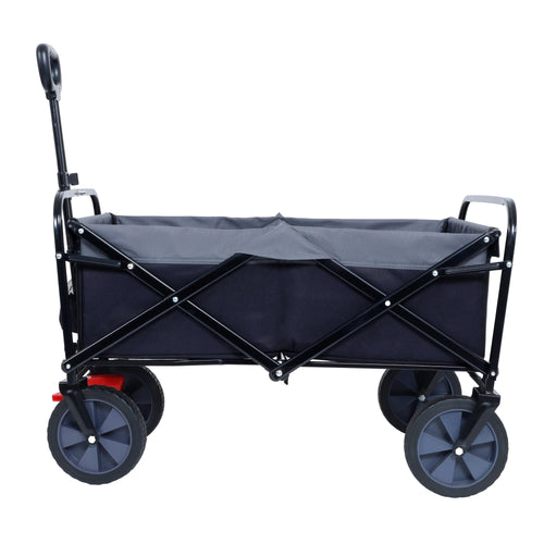 150L Collapsible Wagon Cart Foldable, Utility Garden Wagon with 360lbs Weight Capacity, Heavy Duty Portable Sport Wagon with Wheels for Outdoor, Grocery, Shopping - Image 5