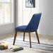 Clove Navy Blue Velvet Dining Chair (Set Of 2) - DTYStore