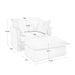 Upholstered Slipcovered Armchair with Ottoman, Deep Seat Armchair W/ Wide Ottoman for Living Room, Armchair Sets with Large Soft Pillows(Set of 2),Chenille Fabric,Green