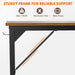 Modern Simple Style Wooden Work Office Desks with Storage,31 Inch,Brown - DTYStore