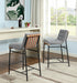 Lahni 17.75' Gray Boucle Fabric Counter Height Chair - DTYStore