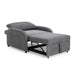 3-in-1 Convertible Sleeper Sofa Bed with Pillow & Pocket, Loveseat Sleeper Chair in Soft Cotton Linen, for Living Room, Bedroom, Study, Apartment, Gray - DTYStore