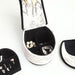 9" Tall Display Jewelry Box with Hooks, High Heel Shoe Design, Stencil Letter Print - DTYStore