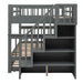 Stairway Full-Over-Full Bunk Bed with Twin size Trundle, Storage and Guard Rail for Bedroom, Dorm - Gray(OLD SKU :LT000210AAE) - DTYStore