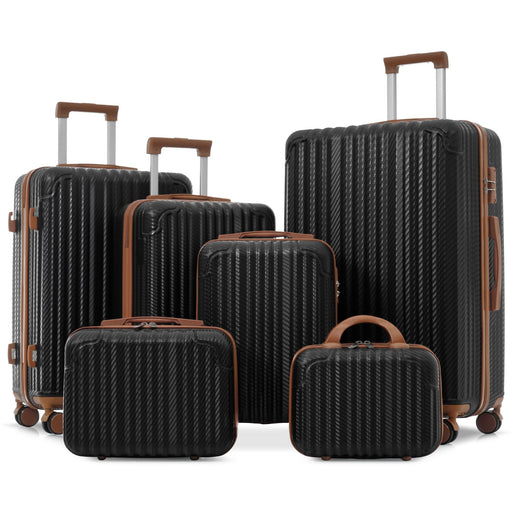 Durable ABS Hardshell Luggage Set with Spinner Wheels and TSA Lock, Lightweight