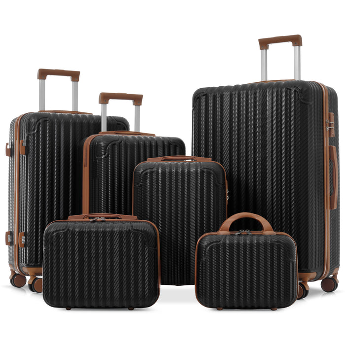 Durable ABS Hardshell Luggage Set with Spinner Wheels and TSA Lock, Lightweight