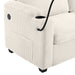 72.8" Corduroy Sleeper Sofa Loveseat Sofa with Full Size Mattress, Two USB Ports, Two Cup Holders, Two Side Pockets and a Phone Holder for Living Room, Beige - DTYStore