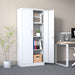 71"H Metal Garage Storage Cabinet, White Tool Steel Locking Cabinet with Doors and 3 Adjustable Shelves, Tall Cabinets for Garage Storage Systems Lockable File Cabinet for Home Office,Classroom,Pantry - DTYStore