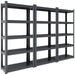 78"H 5 Tier Metal Shelves for Storage Garage Shelving 2000LBS Heavy Duty Storage Shelves Adjustable Garage Shelf Industrial Shelving Unit Storage Utility Rack,47.2"W*18"D*78"H,Black - DTYStore