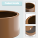 Heavy Duty Corten Steel Round Raised Garden Bed Kit – 15.5' Dia. x 12' H. – Pre-Rusted Metal Planter Box for Vegetables, Flowers, Herbs – Brown – Ideal for Outdoor Gardening - DTYStore