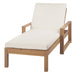 Outdoor Lounge Chairs, 5-Position Chaise Lounge Outdoor, Patio Chaise Lounge with Cushion & Adjustable Backrest, Pool Lounge Chairs for Backyard, Deck, and Lawn, Light Teak - DTYStore