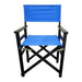 Folding Chair Wooden Director Chair Canvas Folding Chair Folding Chair 2pcs/set populus + Canvas (Color : Blue) - DTYStore