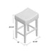 Set of 2, 26.75' Backless Leather Counter Height Barstool, Brown - DTYStore