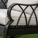 Outsunny Outdoor Wicker Rocking Chair with Padded Cushions, Aluminum Furniture Rattan Porch Rocker Chair w/ Armrest for Garden, Patio, and Backyard, Khaki - DTYStore