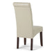 Cosmopolitan - Deluxe Tufted Parson Chair (Set of 2) - Satin Cream - DTYStore