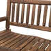 Outsunny 2-Person Wood Rocking Chair with Log Design, Heavy Duty Loveseat with Wide Curved Seats for Patio, Backyard, Garden, Walnut - DTYStore