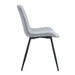 Comfortable Linen-Cotton Dining Chair Set - Six Pieces in Light Gray.Integrated Seat and Backrest,Linen-Cotton Material,Curved Widened Cushion Design For More Comfort. - DTYStore