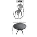 7-Piece Set Of All-Weather Cast Aluminum Dining Furniture Set With Black Frame - DTYStore