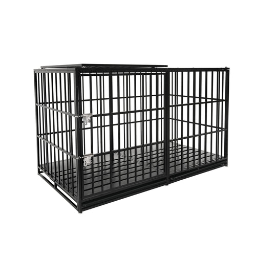 61' Extra Large Heavy Duty Dog Crate Dog cage Strong Metal Dog Kennels and Pens Crates for Large Dogs - Image 9
