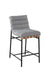 Lahni 17.75' Gray Boucle Fabric Counter Height Chair - DTYStore