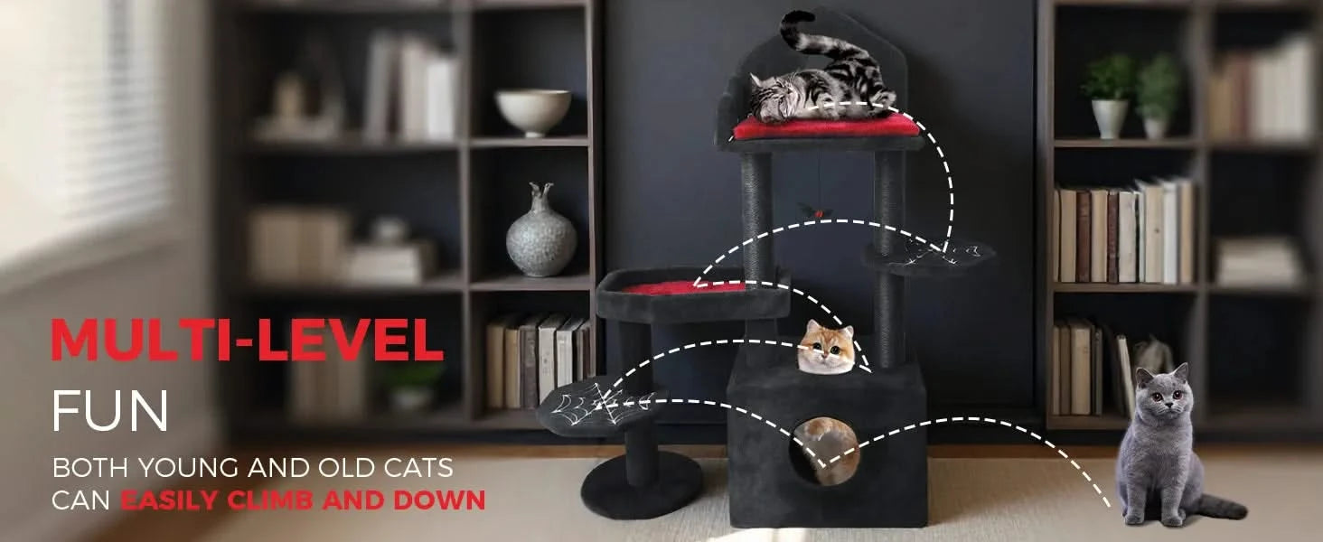 black gothic cat tree Default -DTYStore