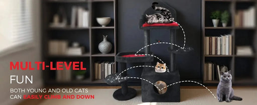 black gothic cat tree Default -DTYStore