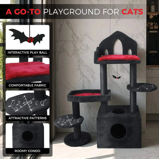 black gothic cat tree Default -DTYStore