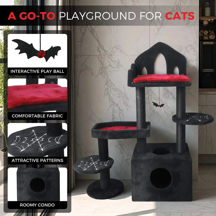 black gothic cat tree Default -DTYStore