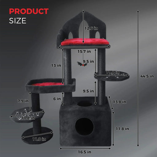 black gothic cat tree Default -DTYStore