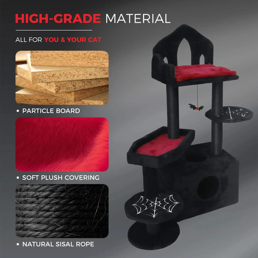 black gothic cat tree Default -DTYStore