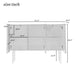 Modern Simple & Luxury Style Sideboard Particle Board & MDF Cabinet with Gold Legs & Handles