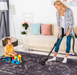 DTY Signature 2'6''x10' Runner, Washable Rug, Low-Pile, Non-Slip, Non-Shedding, Foldable, Kid&Pet Friendly - Area Rugs for living room, bedroom, kitchen, dining room rug (Burgundy/Black, 2'6''x10') - DTYStore