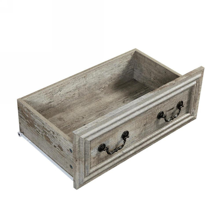 Farmhouse 7 Drawers Dresser for Bedroom, Rustic Chest of Drawers with Natural Texture, Vintage Design, Storage Dressers Organizer for Bedroom, Living Room, Hallway, Antique White - DTYStore