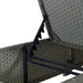 OUTDOOR SOFA PE RATTAN FURNITURE DECK CHAIR GRAY RATTAN - DTYStore