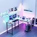 L Shaped Gaming Desk,hite - DTYStore