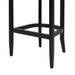 Americana Mid-Century Modern 30.5' Cane Back Bar Stool, Jet Black - DTYStore