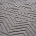 DTY Signature Collection 8X10 White /Geometric Indoor/Outdoor Area Rug - DTYStore