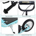 Youth Scooter, Teens Kick Scooter, Adjustable Handlebar Ride On Toy for 5+ with 16" Front and 12" Rear Dual Brakes Inflatable Wheels, Blue - DTYStore